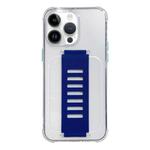 For iPhone 13 Pro Transparent Wristband Shockproof TPU Phone Case(Blue)