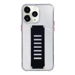 For iPhone 11 Pro Transparent Wristband Shockproof TPU Phone Case(Black)