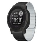 For Garmin Instinct 2 / Instinct  Dual Color Magnetic Quick Release 22mm Silicone Watch Band(Black+Gray)