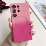 For Samsung Galaxy S25 Ultra 5G Liquid TPU Silicone Gradient MagSafe Phone Case(Pink Gradient)