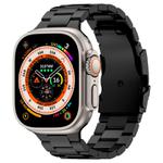 For Apple Watch Ultra 2 49mm Three Beads Titanium Alloy Metal Watch Band(Black)