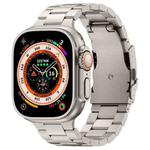 For Apple Watch Ultra 2 49mm Three Beads Titanium Alloy Metal Watch Band(Titanium Color)