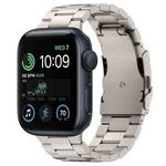 For Apple Watch SE 2022 40mm Three Beads Titanium Alloy Metal Watch Band(Titanium Color)