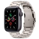 For Apple Watch Series 5 40mm Three Beads Titanium Alloy Metal Watch Band(Titanium Color)