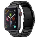 For Apple Watch Series 4 40mm Three Beads Titanium Alloy Metal Watch Band(Black)