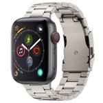 For Apple Watch Series 4 40mm Three Beads Titanium Alloy Metal Watch Band(Titanium Color)