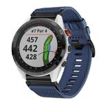 For Garmin Approach S62 Nylon Canvas Quick Release 22mm Watch Band(Blue)