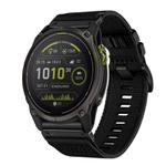 For Garmin Enduro 3 Nylon Canvas Quick Release 26mm Watch Band(Black)