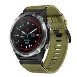 For Garmin Descent MK2 / MK2i Nylon Canvas Quick Release 26mm Watch Band(Army Green)