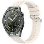 For Huawei Watch GT 3 SE Stripe Texture 22mm Silicone Watch Band(Starlight)