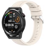 For Huawei Watch GT Runner Stripe Texture 22mm Silicone Watch Band(Starlight)