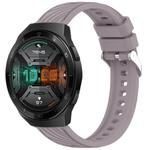 For Huawei Watch GT 2E Stripe Texture 22mm Silicone Watch Band(Roland Purple)