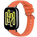 For Redmi Watch 5 Active Stripe Texture 22mm Silicone Watch Band(Orange)