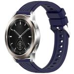 For Xiaomi Watch S3 Stripe Texture 22mm Silicone Watch Band(Midnight Blue)