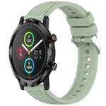 For Xiaomi Haylou RT LS05S Stripe Texture 22mm Silicone Watch Band(Light Green)