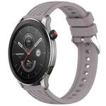 For Amazfit GTR 4 Pro Stripe Texture 22mm Silicone Watch Band(Roland Purple)
