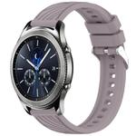 For Samsung Gear S3 Classic Stripe Texture 22mm Silicone Watch Band(Roland Purple)