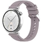 For Huawei Watch GT 4 41mm Stripe Texture 18mm Silicone Watch Band(Roland Purple)