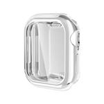 For Apple Watch Series 10 42mm Full Coverage TPU Electroplated Watch Case(Sliver)