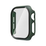 For Apple Watch Series 10 46mm Tempered Glass Film Integrated PC Watch Case(Green)