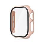 For Apple Watch Series 10 46mm Tempered Glass Film Integrated PC Watch Case(Pink)