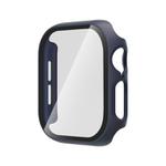 For Apple Watch Series 10 46mm Tempered Glass Film Integrated PC Watch Case(Midnight Blue)