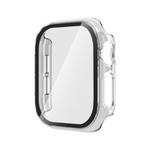 For Apple Watch Series 10 42mm Tempered Glass Film Integrated PC Watch Case(Transparent)