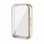 For Samsung Galaxy Fit3 ENKAY Hat-Prince Full Coverage Electroplated Soft TPU Case with Screen Protection(Golden)