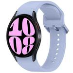 For Samsung Galaxy Watch 6 44mm Solid Color Colorful Buckle Quick Release Silicone Watch Band(Light Blue)