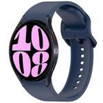 For Samsung Galaxy Watch 6 40mm Solid Color Colorful Buckle Quick Release Silicone Watch Band(Dark Blue)