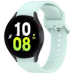 For Samsung Galaxy Watch 5 40 / 44mm Solid Color Colorful Buckle Quick Release Silicone Watch Band(Light Green)