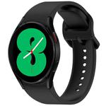 For Samsung Galaxy Watch 4 40 / 44mm Solid Color Colorful Buckle Quick Release Silicone Watch Band(Black)