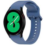 For Samsung Galaxy Watch 4 40 / 44mm Solid Color Colorful Buckle Quick Release Silicone Watch Band(Blue)