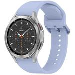 For Samsung Galaxy Watch 4 Classic 46 / 42mm Solid Color Colorful Buckle Quick Release Silicone Watch Band(Light Blue)