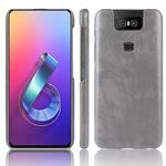 Shockproof Litchi Texture PC + PU Case for Asus Zenfone 6/6Z ZS630KL(Gray)