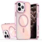 For iPhone 11 Pro Max Bright Shadow Magsafe Discoloration Phone Case(Pink)