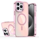 For iPhone 15 Pro Bright Shadow Magsafe Discoloration Phone Case(Pink)