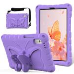 For Lenovo Tab M9 TB-310XU 2023 Butterfly Bracket EVA Shockproof Tablet Case(Light Purple)