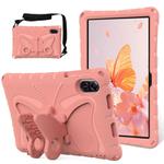 For Honor Pad X8 Pro 11.5 Butterfly Bracket EVA Shockproof Tablet Case(Pink Orange)