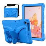 For Honor Pad X8 / X8 Lite 10.1 Butterfly Bracket EVA Shockproof Tablet Case(Blue)