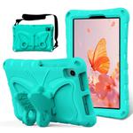 For Huawei MatePad T8 8.0 2020 Butterfly Bracket EVA Shockproof Tablet Case(Mint Green)