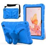 For Amazon Kindle Fire HD7 2022 Butterfly Bracket EVA Shockproof Tablet Case(Blue)