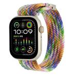 For Apple Watch 42mm / 9 41mm / 40mm / 38mm Metal Buckle Nylon Braided Watch Band(Color)