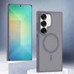 For Samsung Galaxy S25+ 5G Transparent TPU Hybrid PC Magsafe Phone Case(Grey)