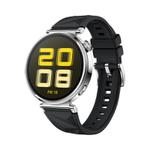 For Huawei Watch GT 5 41mm Solid Figure Homochromy Silicone Watch Band(Black)