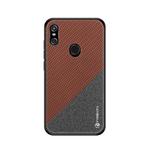 PINWUYO Honors Series Shockproof PC + TPU Protective Case for Motorola MOTO One Power / P30 Note(Brown)