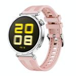 For Huawei Watch GT 5 41mm Women Hybrid Nylon Silicone Watch Band(Pink)