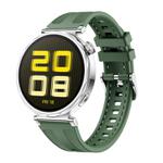 For Huawei Watch GT 5 41mm Women Hybrid Nylon Silicone Watch Band(Spruce Green)