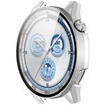 For Huawei Watch GT 5 46mm Tempered Glass Film Integrated PC Watch Protective Case(Frosted Silver)
