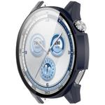 For Huawei Watch GT 5 46mm Tempered Glass Film Integrated PC Watch Protective Case(Ink Blue)